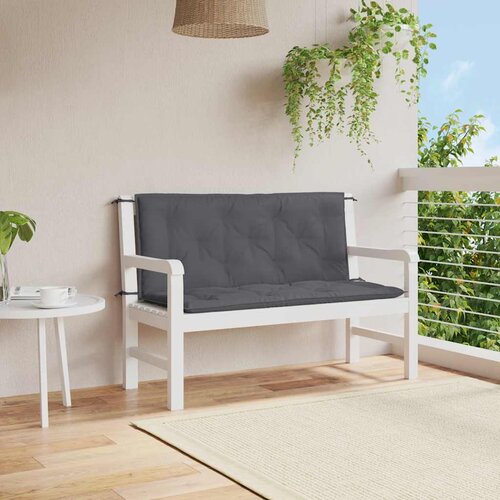  Jastuk za vrtnu klupu antracit 120x(50+50)x7 cm tkanina Oxford Cijene