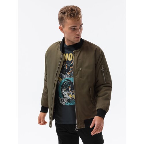 Ombre Clothing Men's mid-season bomber jacket C516 Cene