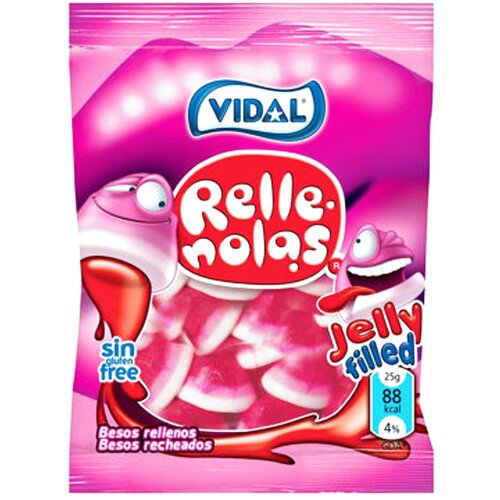 Vidal Candy gumene bombone punjeni poljupci 100g Slike
