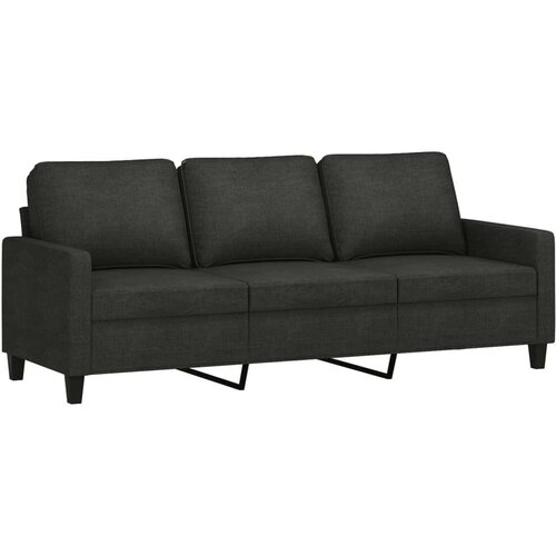  Trosjed od tkanine Crna 180 cm Slike