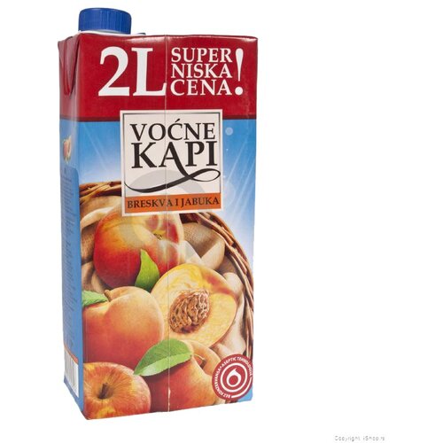 Nectar Negazirani sok Voćne kapi Breskva, 2l Slike