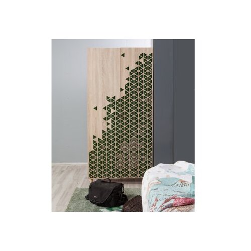 Hanah home Ormar Stil 90x192x52cm Hrast Slike