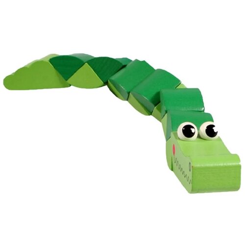 Pino drvena savitljiva igračka za decu, Zelena Slike