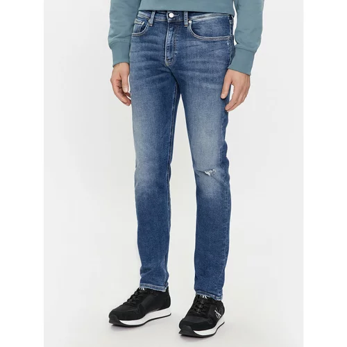 Calvin Klein Jeans Jeans hlače Skinny J30J324184 Mornarsko modra Skinny Fit
