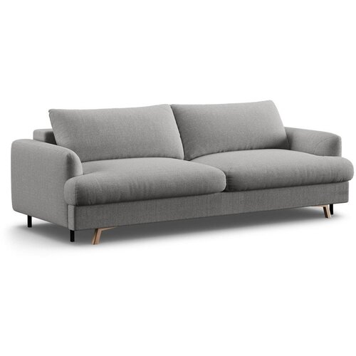Micadoni Siva sklopiva/s prostorom za odlaganje sofa 233 cm Naomi – Cene