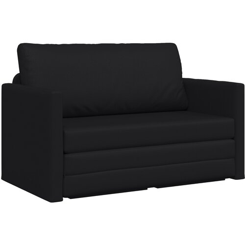 vidaXL Podni kauč na razvlačenje 2-u-1 Crna 124x71x78 cm Umjetna koža Cijene