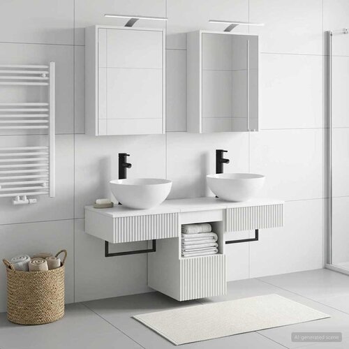  Set ormarića za kupaonicu 5 pcs Bijela 43 x 16 x 62,5 cm Cijene