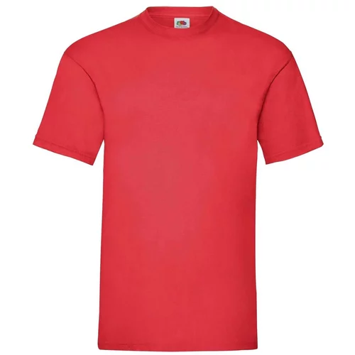 Fruit Of The Loom Men's Red T-shirt Valueweight