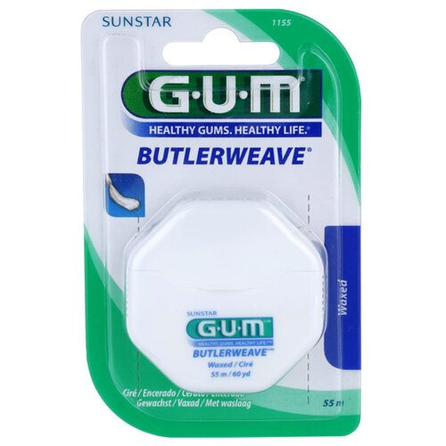 GUM Butlerweave voskasta dentalna nitka 55 m Cene