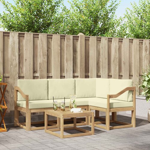  Set vanjskih sofa 5 kom. Bijela i krem Cijene