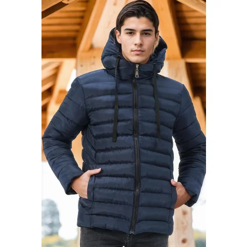 Dewberry M8658 MEN'S COAT-DARK NAVY BLUE