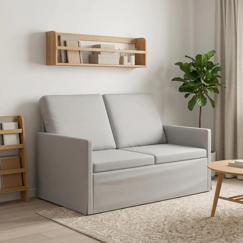  Kauč za dvoje Oblačnosiva 130 x 81 x 82 cm Tkanina - Siva tkanina oblak 120 cm Cijene