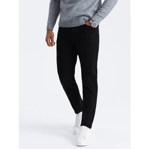 Ombre Men's tailored chino pants - black Cijene