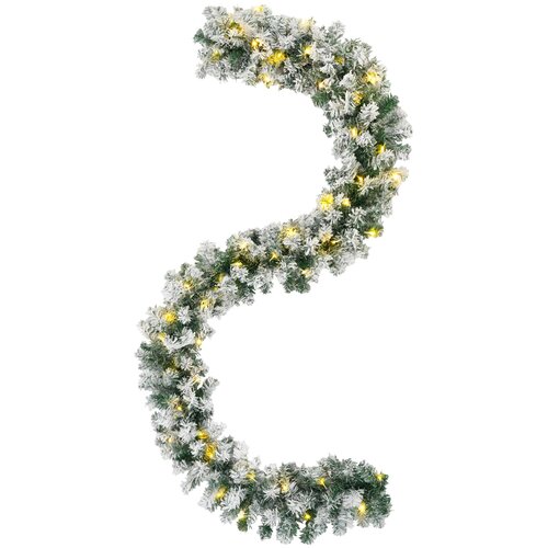  Božićni vijenci Zelena i bijela 270 cm PVC 50 LED lampica Slike