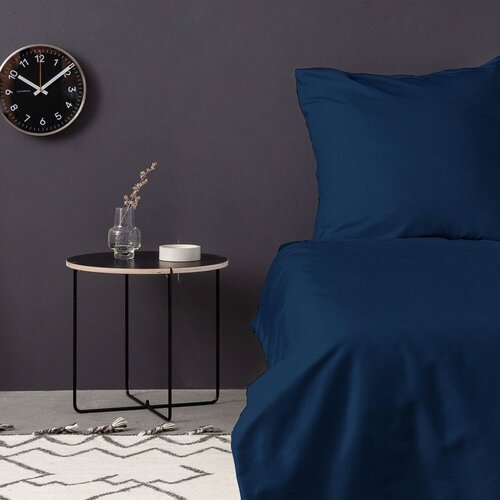  de petrol blue petrol blue satin super king quilt cover set (fr) Cene