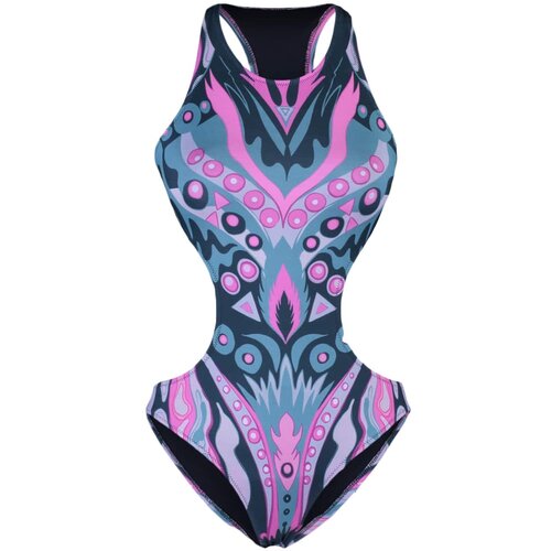 Trendyol Abstract Pattern Cut Out Detailed Swimsuit Cene