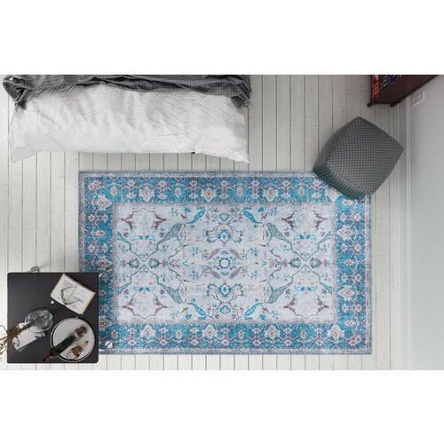  Dorian chenille - blue al 333 multicolor hall carpet (75 x 150) Cene
