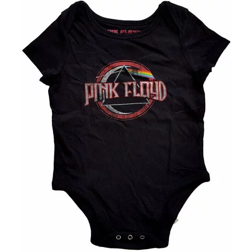 Pink Floyd majica Dark Side of the Moon Seal Baby Grow 3 - 6 mes Črna