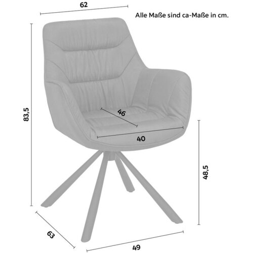 M&amp;ouml;max stol rebell, temno siva Slike