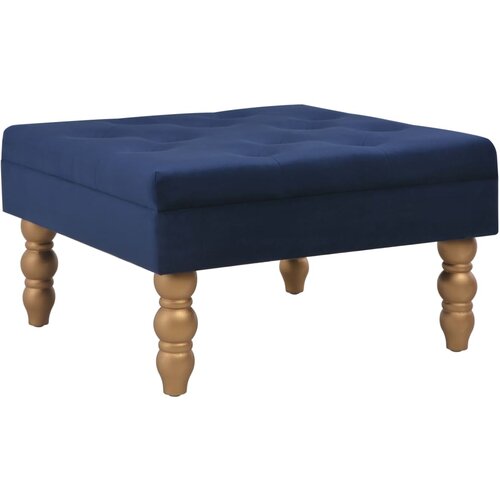 Furnova Stolček mornarsko moder 60x60x36 cm žamet, (21954318) Slike