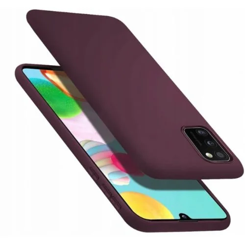 Nillkin Silikonski ovitek za Samsung Galaxy A41 A415 - mat bordo rdeč