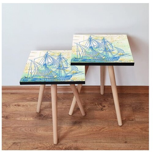 Hanah home sklapajući Stočić 2 Komada 2SHP315 - Navy Plavo Cene