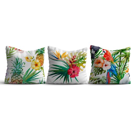 Opviq set 3 jastučnice 43x43cm Šareni Cene