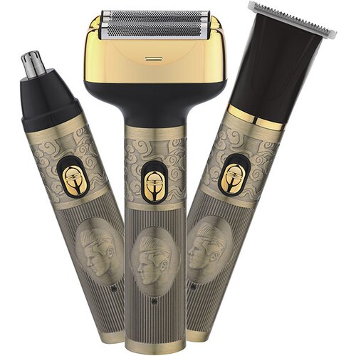 GOLDWAY Električni brivniki za mo&amp;scaron;ke, električni brivnik z dvojno folijo za mo&amp;scaron;ki obraz, brivniki za ple&amp;scaron;aste mo&amp;scaron;ke, USB, (21978791) Slike