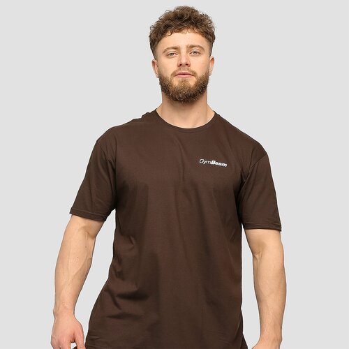GymBeam men‘s Basic T-Shirt Chocolate Brown 90244 Slike