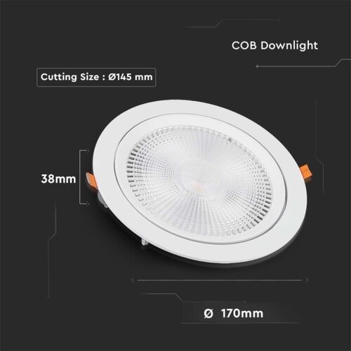  LED ugradno svetlo SAMSUNG čip LED/20W/230V 4000K Slike