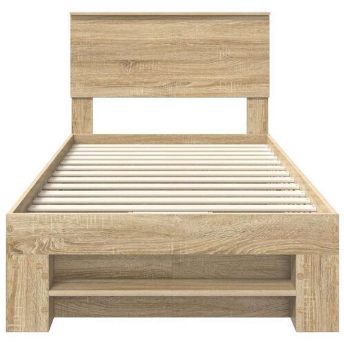  Okvir za krevet s uzglavljem Sonoma hrast 90 x 200 cm - sonoma hrast 90 x 200 cm Slike