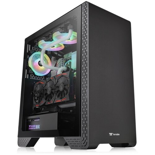Thermaltake S300 TG Mid tower case, tempered glass, 1x standard fan 120mm Cijene