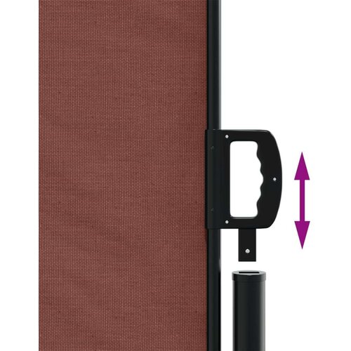 VidaXL Bočna tenda na uvlačenje smeđa 220x1000 cm Slike