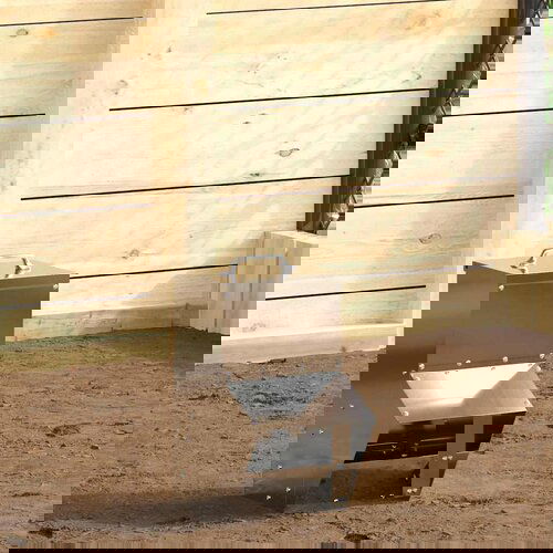 vidaXL hranilica za piliće srebrno 20 x 25 x 35 cm cinkani čelik Cijene