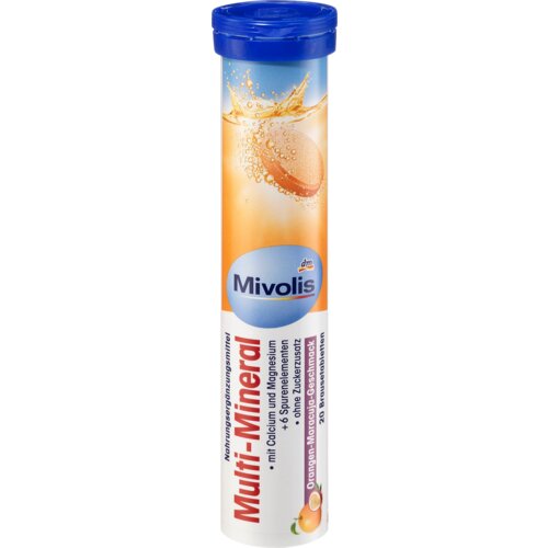 Mivolis &amp;scaron;umeće tablete multimineral - ukus pomorandža i marakuja 82 g Slike