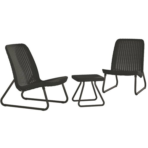 Keter Balkonski set Rio Patio (2 x stol d 77,5 x š 54 x v 76 cm, miza d 38 x š 38 x v 38 cm, plastika) Cene