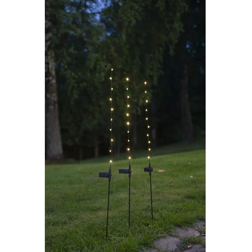 Star Trading Set od 3 solarna LED svjetla ukrasa Flexy, visina 80 cm