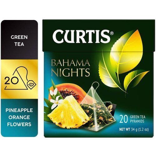 Curtis Zeleni čaj sa ananasom i laticama cveća Bahama Nights 20/1 Slike