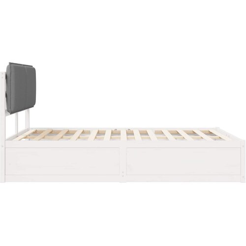  Krevetni okvir s tapiciranim uzglavljem Svijetlo siva Svjetlosiva 140 x 190 cm Slike
