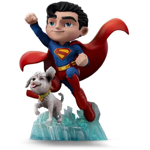 MiniCo Statue - Superman Legacy - Superman And Krypto Cene