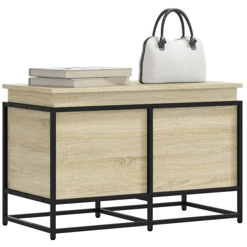 VidaXL &amp;Scaron;katla s pokrovom sonoma hrast 80x40x51,5 cm inženirski les, (22054788) Slike