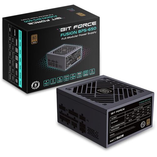 BIT FORCE napajanje 650W 80+ BRONZE FUSION BPS-650, modularno, ATX 3.1, PCI-E 5.1 Cijene