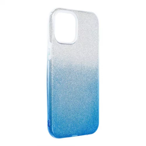 Onasi Silikonski ovitek z bleščicami Bling 2v1 za iPhone 13 Pro - srebrno modre