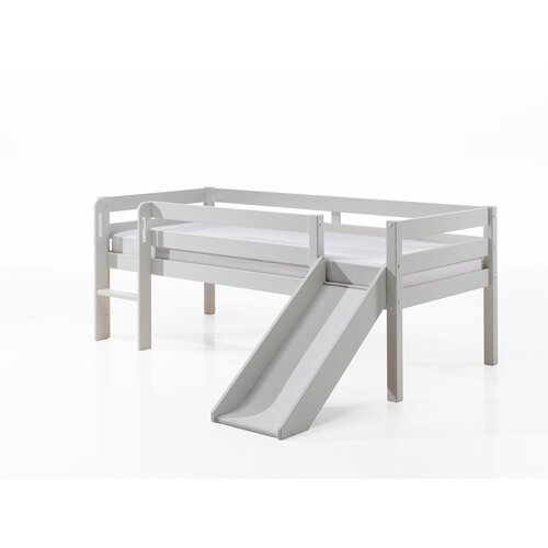 Vipack bijeli dječji podignuti krevet s toboganom Pino, 90 x 200 cm Slike