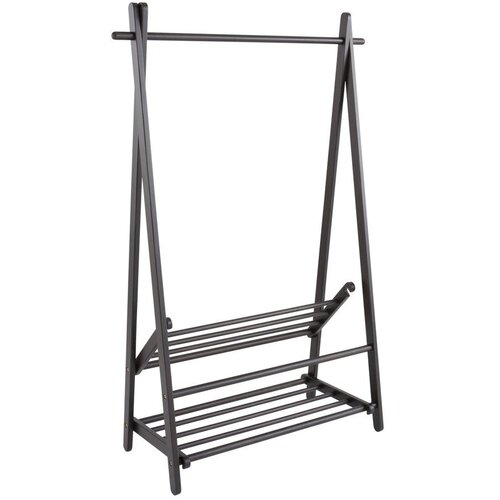 Jotex Crni stalak za odjeću od masivnog bora 100x150x41 cm Cole &ndash; Cijene