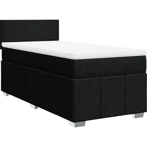 Maison Chic Box spring postelja - Vzmetna postelja z vzmetnico črna 80x200 cm blago SL5040, (21887854) Slike