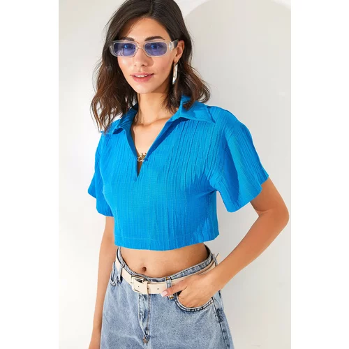 Olalook Blouse - Blue - Fitted