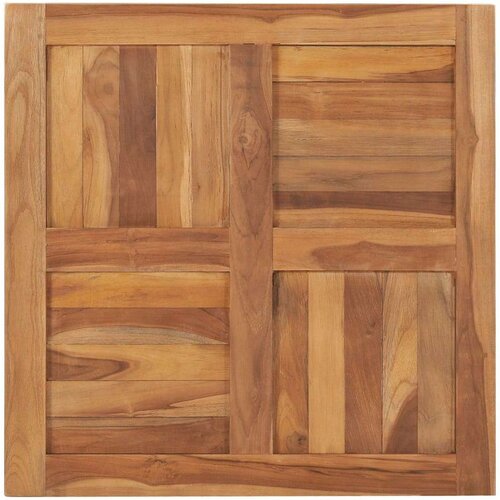 VidaXL Stolna ploča od masivne tikovine 70 x 70 x 2 5 cm Slike