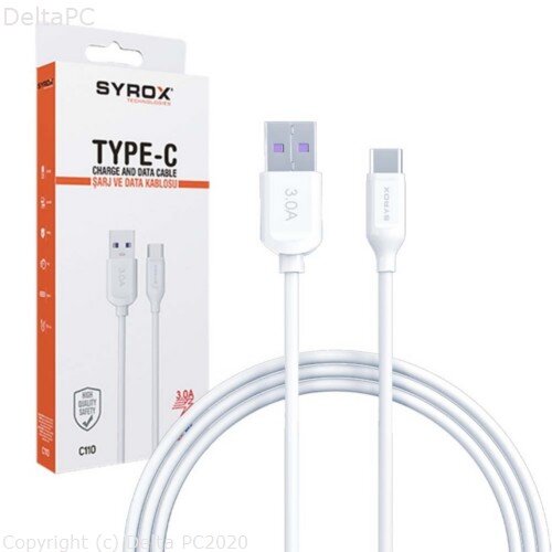 Syrox USB Kabel - USB A - USB Type-C - 3.0 A - 18W - 1.0 m Cene