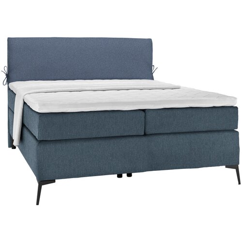 Hom`in POSTELJA BOXSPRING 120 cm x 200 cm , tekstil modra, temno modra Cene